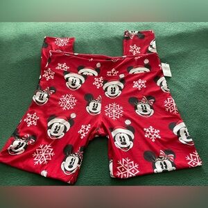 Disney Parks Mickey and Minnie Holiday Leggings